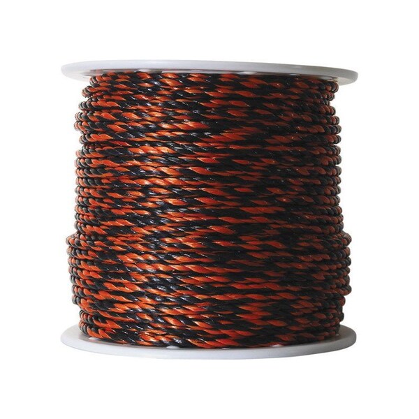 Koch Industries 3/8 in. D X 400 ft. L Black/Orange Twisted Poly Truck Rope